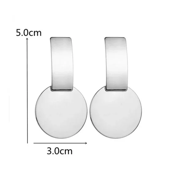 Earrings Women Circle Bohemian Hoop Drop Cute Trendy Jewelry Elegant - Picture 6 of 6